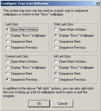 Tray icon setup