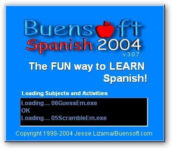 Buensoft Spanish-Startup screen