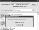 Webcam list manager
