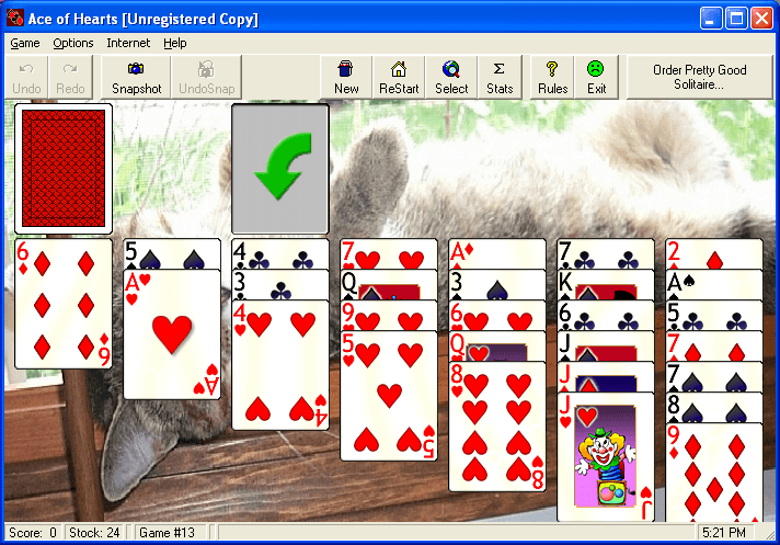 Ace of Hearts game.