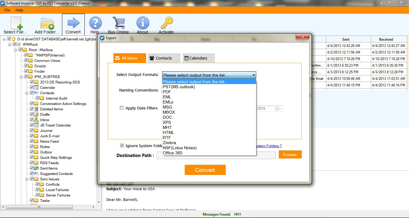 OST2PST Converter