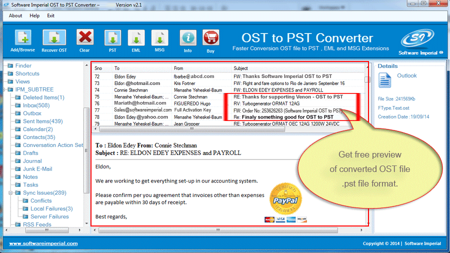 OST Converter preview free