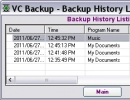 Backup history