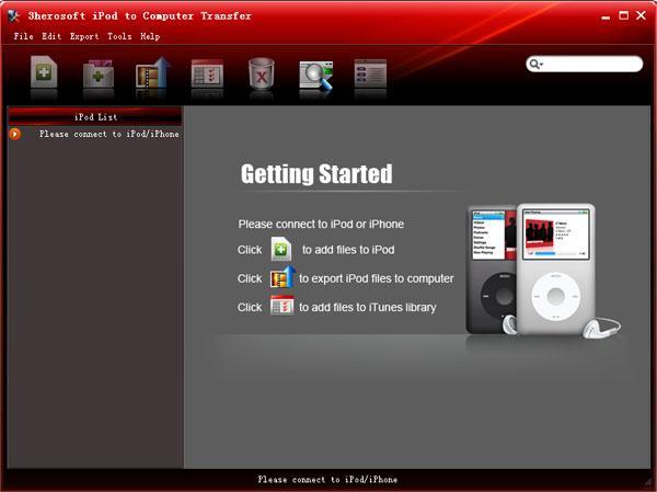 3herosoft iPod to Computer Transfer interface