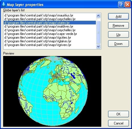 Map layer properties