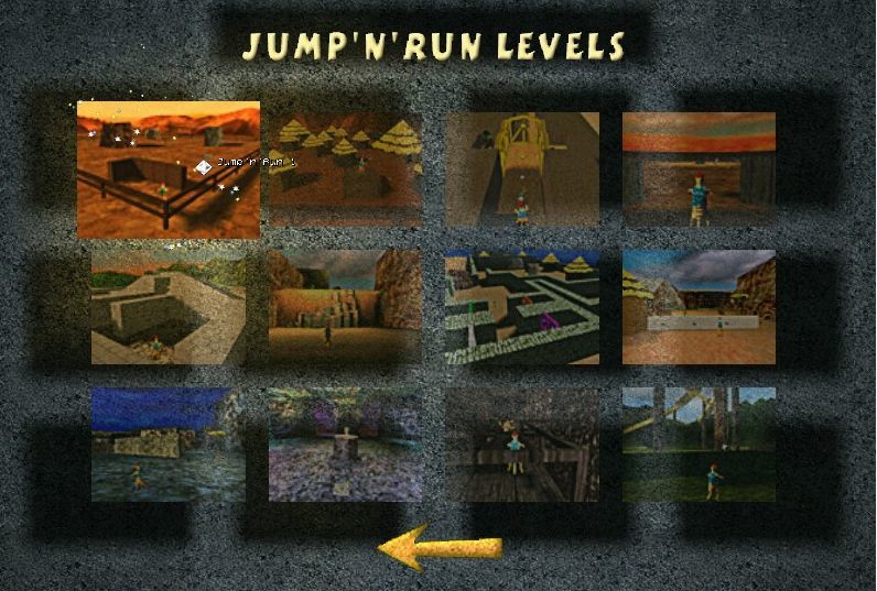 Jump and run levels
