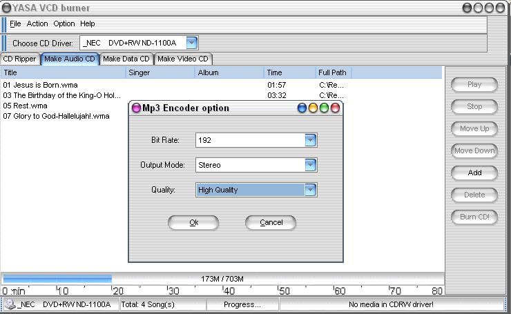 MP3 Encoder Option