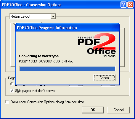 Converting PDF To Word