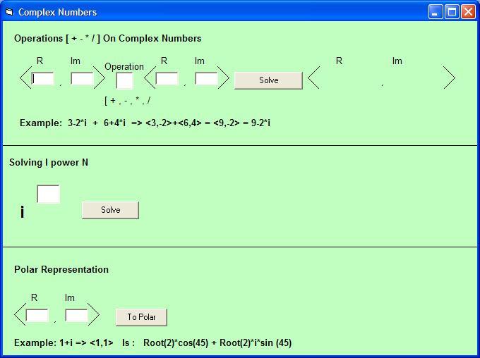 Complex Numbers