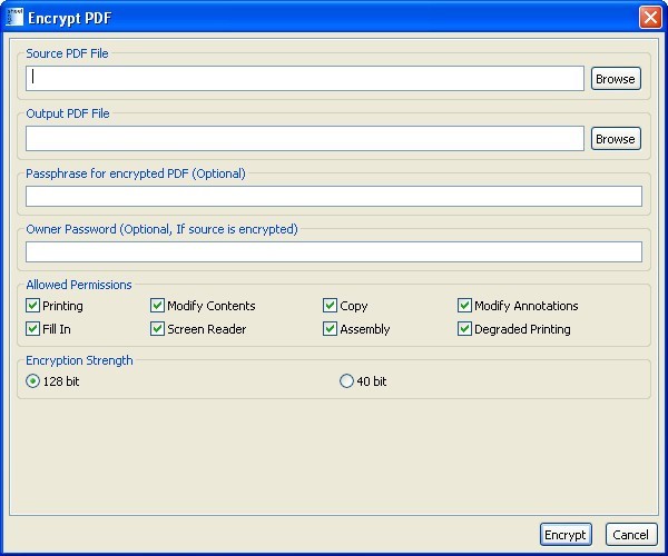 Encrypt PDF