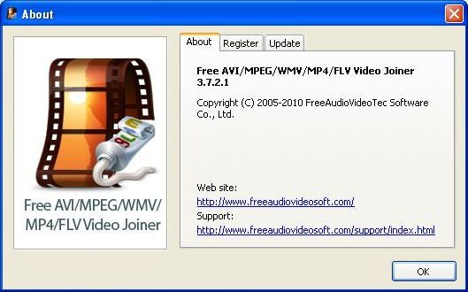 About Free AVI/ MPEG/WMV/MP4/FLV Video Joiner
