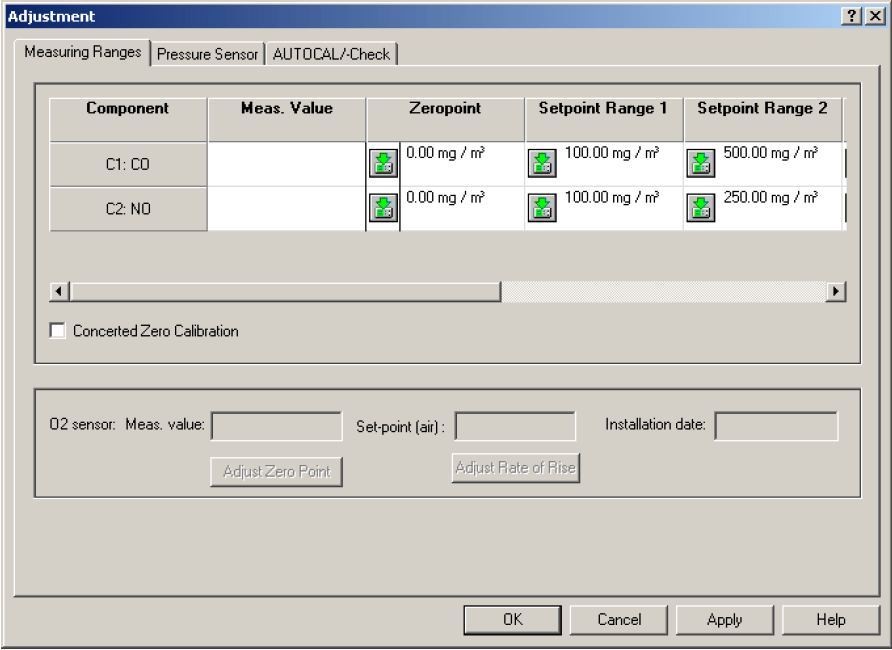 Adjustment Window