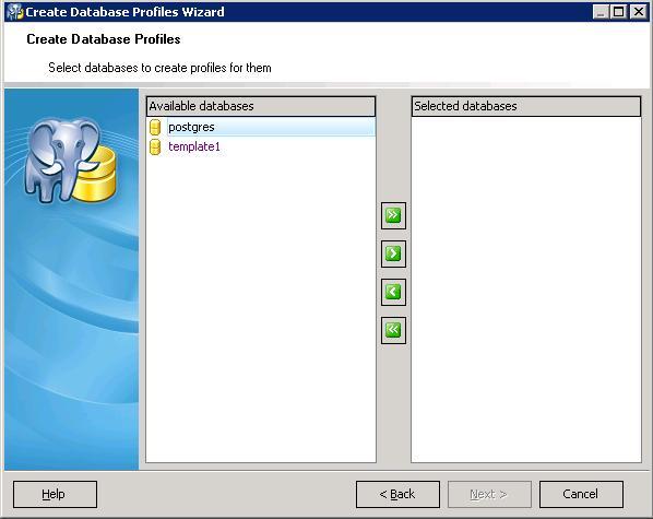 Selecting from available database