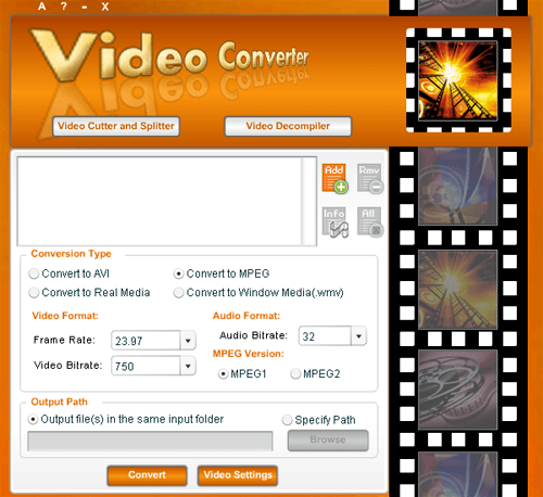 Video Converter Window