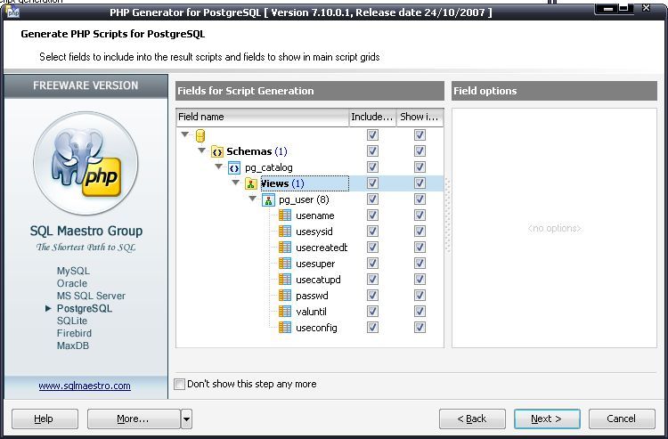 Database schema