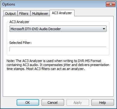 AC3 Analyzer Options