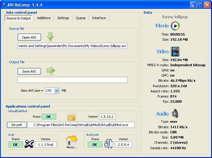 Importing a file and file detail view