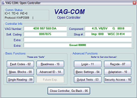 VAG-COM screenshot