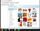 Emoticons on Yahoo Messenger