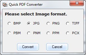Output Image Formats