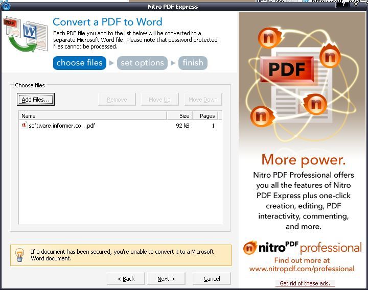 Converting PDF into Microsoft Word