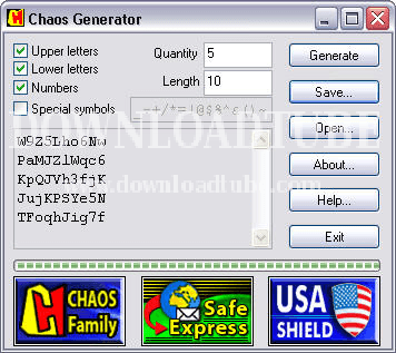 CHAOS Generator is an easy and effective application designed to generate passwords of any length and character content.
