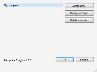 Template Plugin for Windows Live Writer 1.0 Main Interface