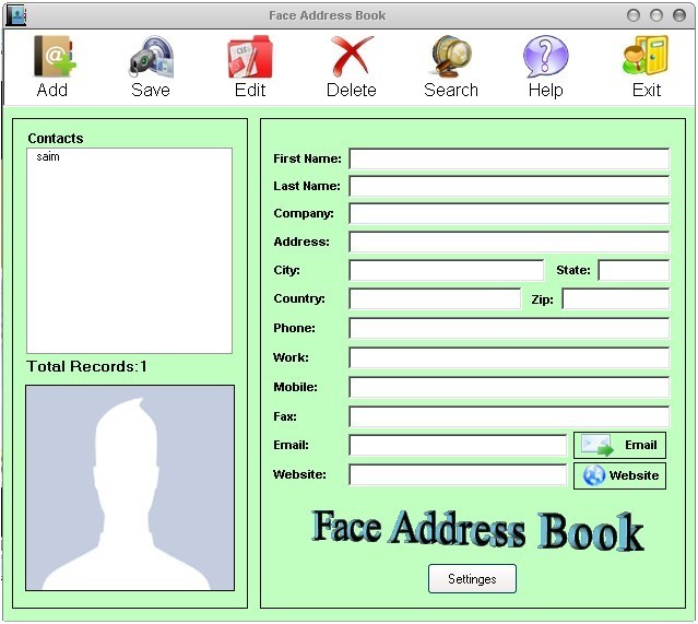 Face Address Book
