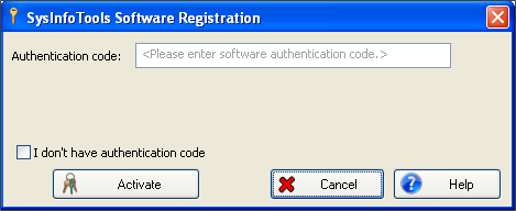 Registration Window