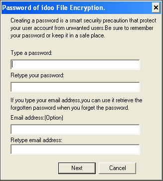 Initial Password and E-mail Setup