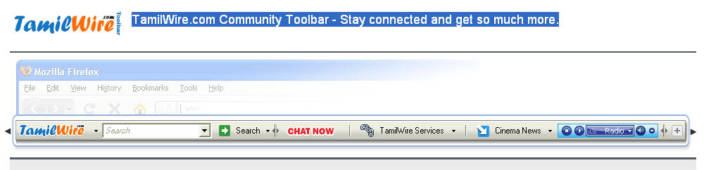 TamilWire.com Toolbar