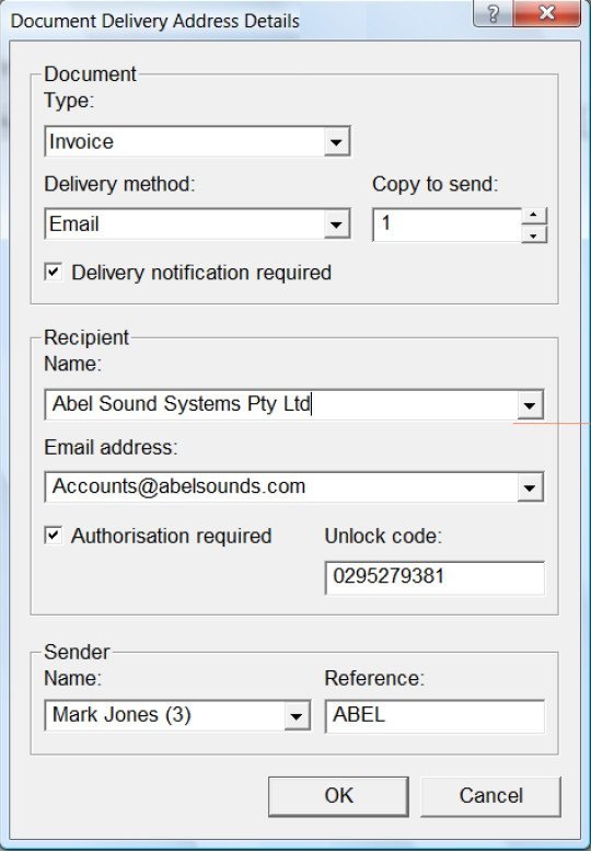 Document Delivery Window