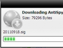 AntiSpayware signature download window