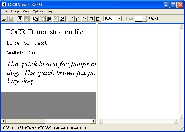 The demonstration file
