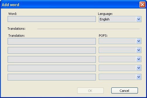Add words to Personalized User Dictionary window