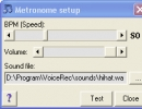 Metronome Setup Window