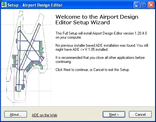 Airport Design Editor setup