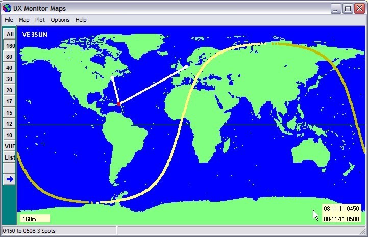 DX Monitor Maps