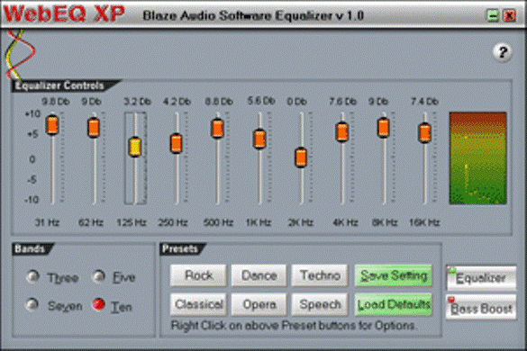 Equalizer interface