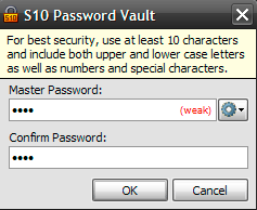 Master password
