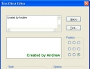 Text effect editor