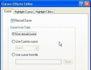 Cursor effects editor