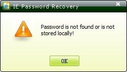 Password not found