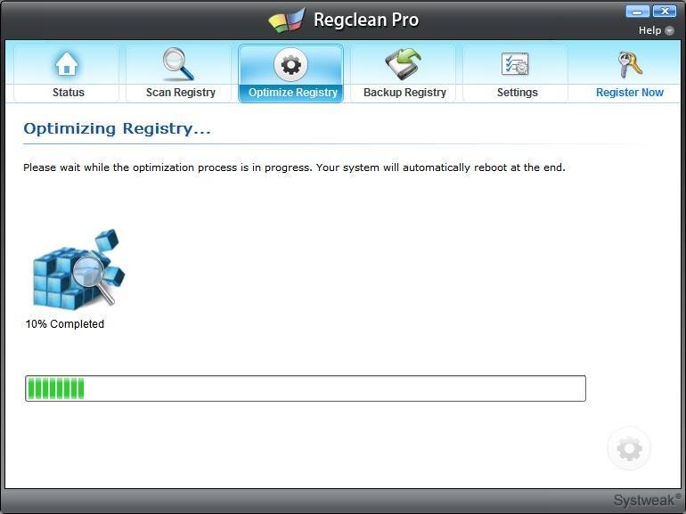 Registry Optimization Tool