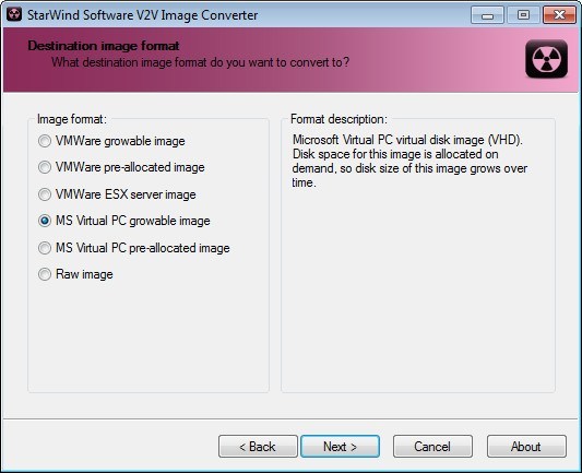 Selecting Output Type