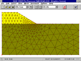 Image of the finite element analysis.