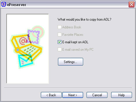 AOL Copy Settings