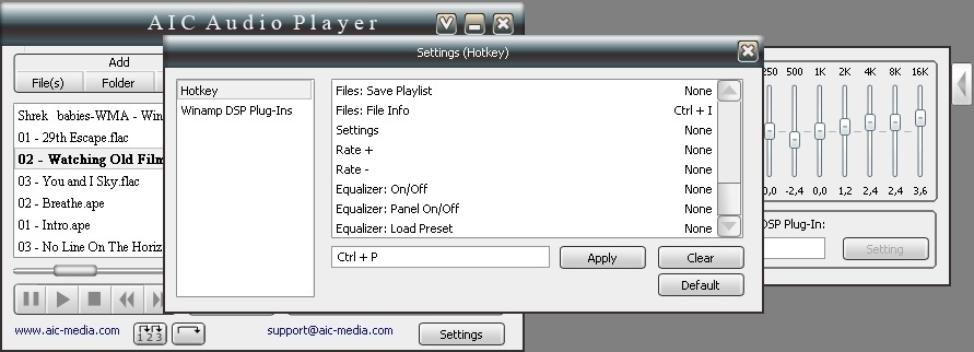 Settings Dialog