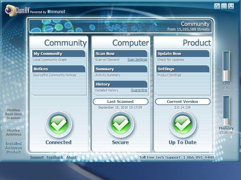 Overview of the interface
