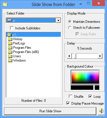 Slide Show from Folder